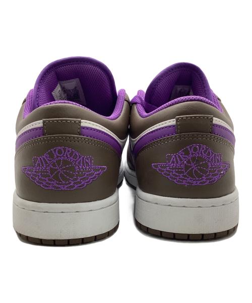 NIKE（ナイキ）NIKE (ナイキ) Air Jordan 1 Low ブラウン×ホワイト×パープル サイズ:28の古着・服飾アイテム