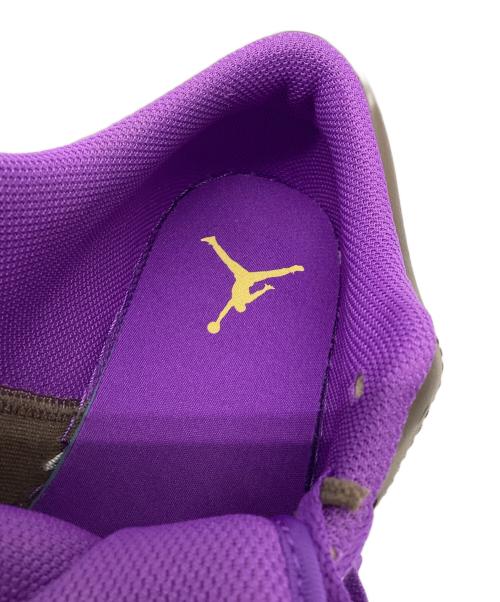NIKE（ナイキ）NIKE (ナイキ) Air Jordan 1 Low ブラウン×ホワイト×パープル サイズ:28の古着・服飾アイテム