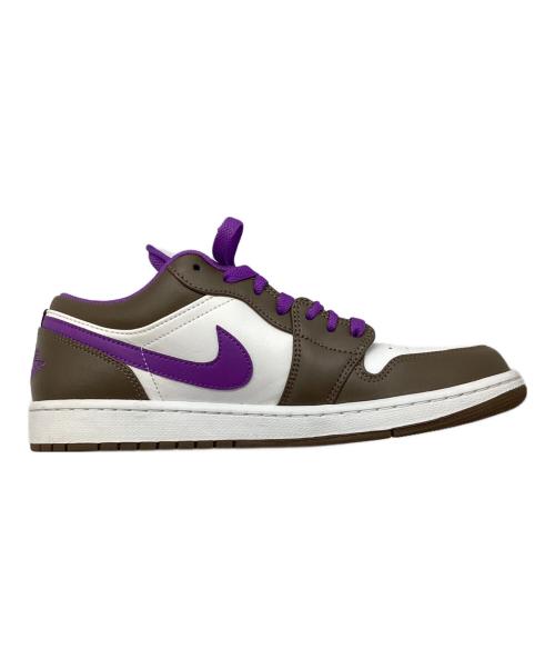 NIKE（ナイキ）NIKE (ナイキ) Air Jordan 1 Low ブラウン×ホワイト×パープル サイズ:28の古着・服飾アイテム