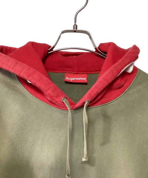 SUPREME（シュプリーム）SUPREME (シュプリーム) プルオーバーパーカー レッド×カーキ サイズ:XLargeの古着・服飾アイテム