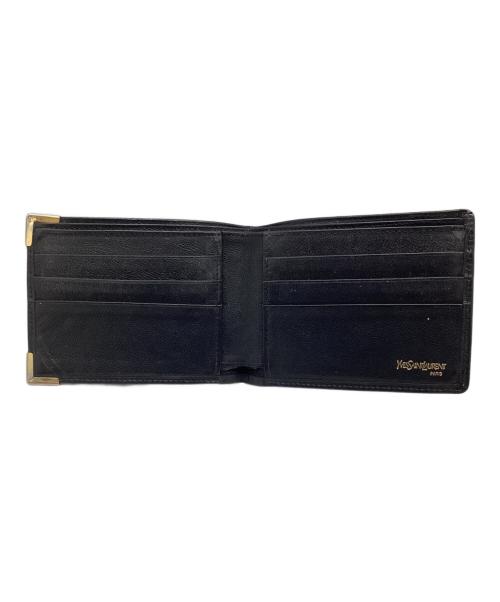 Yves Saint Laurent（イヴサンローラン）Yves Saint Laurent (イヴサンローラン) 2つ折り財布 ブラックの古着・服飾アイテム
