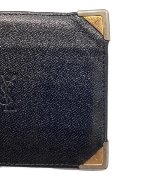 Yves Saint Laurent（イヴサンローラン）Yves Saint Laurent (イヴサンローラン) 2つ折り財布 ブラックの古着・服飾アイテム