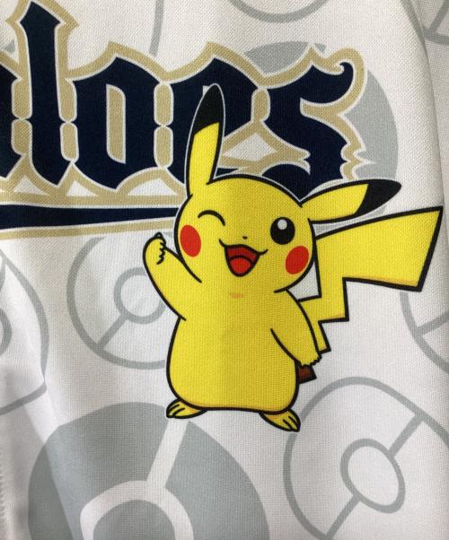 オリックス・バファローズ（オリックス・バファローズ）オリックス・バファローズ (オリックス・バファローズ) ポケモン (ポケモン) 野球ユニフォーム ホワイト×ネイビー サイズ:XLの古着・服飾アイテム