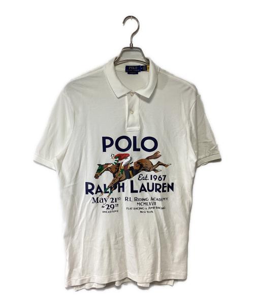 POLO RALPH LAUREN（ポロ・ラルフローレン）POLO RALPH LAUREN (ポロ・ラルフローレン) 半袖ポロシャツ ホワイト サイズ:Mの古着・服飾アイテム