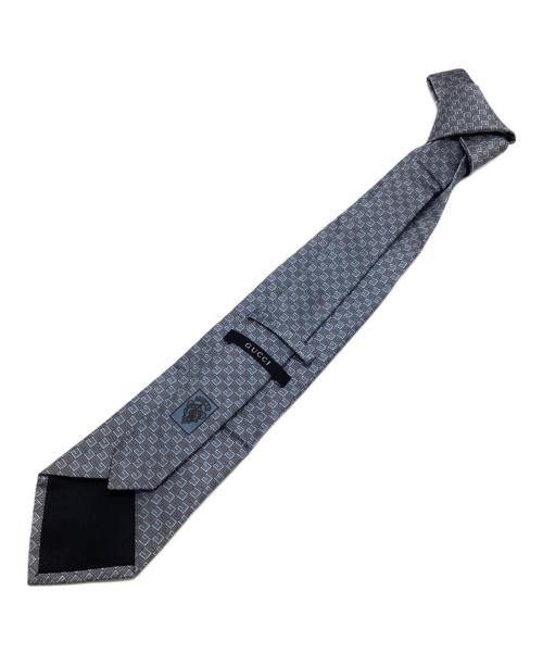 GUCCI（グッチ）GUCCI (グッチ) ネクタイ ブルー×グレー サイズ:記載なしの古着・服飾アイテム