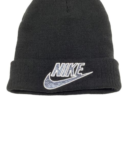 NIKE（ナイキ）NIKE (ナイキ) SUPREME (シュプリーム) ニット帽 ブラックの古着・服飾アイテム