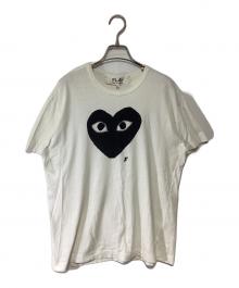 PLAY COMME des GARCONS（プレイコムデギャルソン）の古着「半袖カットソー」｜ホワイト