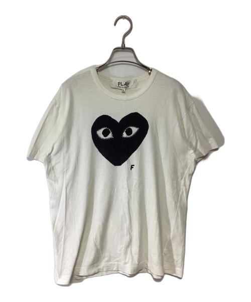 PLAY COMME des GARCONS（プレイコムデギャルソン）PLAY COMME des GARCONS (プレイコムデギャルソン) 半袖カットソー ホワイト サイズ:XLの古着・服飾アイテム