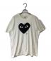 PLAY COMME des GARCONS（プレイコムデギャルソン）の古着「半袖カットソー」｜ホワイト