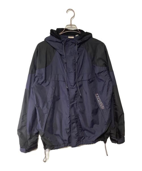 UNDEFEATED（アンディフィーテッド）UNDEFEATED (アンディフィーテッド) ナイロンジャケット ネイビー×ブラック サイズ:MEDIUMの古着・服飾アイテム