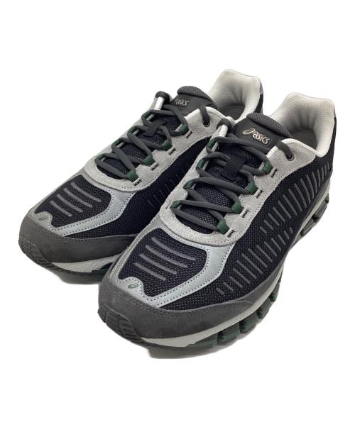 asics（アシックス）asics (アシックス) ローカットスニーカー グレー×ブラック サイズ:28.5の古着・服飾アイテム