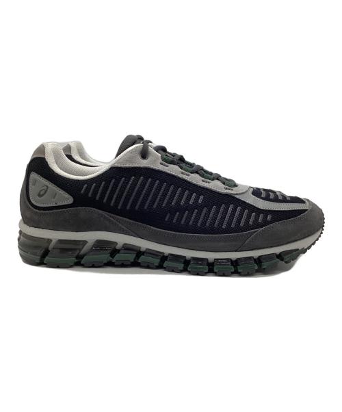 asics（アシックス）asics (アシックス) ローカットスニーカー グレー×ブラック サイズ:28.5の古着・服飾アイテム