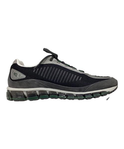 asics（アシックス）asics (アシックス) ローカットスニーカー グレー×ブラック サイズ:28.5の古着・服飾アイテム
