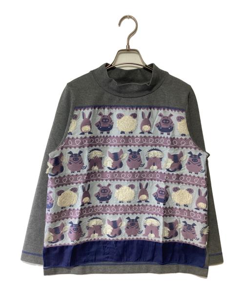 OLLEBOREBLA（オレボレブラ）OLLEBOREBLA (オレボレブラ) 長袖カットソー グレー サイズ:記載なしの古着・服飾アイテム