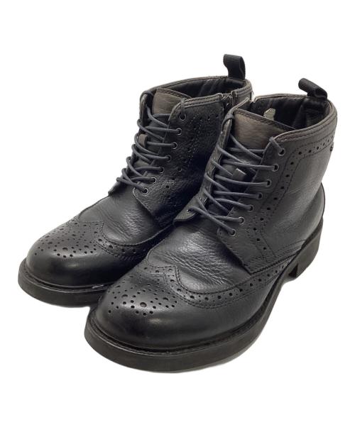 REGAL STANDARDS（リーガルスタンダーズ）REGAL STANDARDS (リーガルスタンダーズ) ウィングチップブーツ ブラック サイズ:25 1/2の古着・服飾アイテム