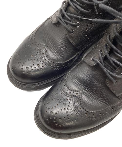 REGAL STANDARDS（リーガルスタンダーズ）REGAL STANDARDS (リーガルスタンダーズ) ウィングチップブーツ ブラック サイズ:25 1/2の古着・服飾アイテム