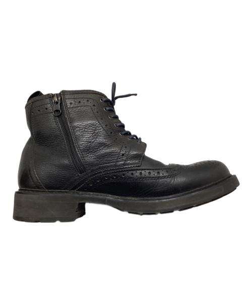 REGAL STANDARDS（リーガルスタンダーズ）REGAL STANDARDS (リーガルスタンダーズ) ウィングチップブーツ ブラック サイズ:25 1/2の古着・服飾アイテム