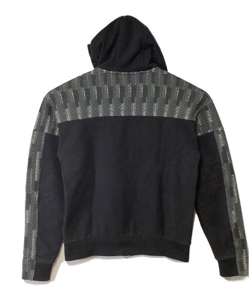 EMPORIO ARMANI（エンポリオ アルマーニ）EMPORIO ARMANI (エンポリオ アルマーニ) ジップパーカー ブラック サイズ:Freeの古着・服飾アイテム