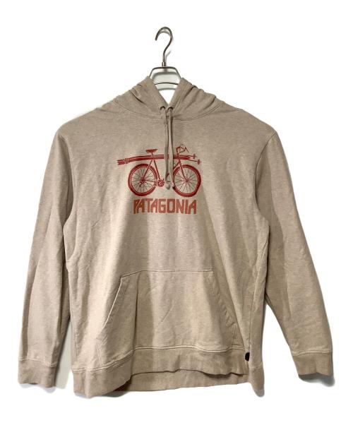 Patagonia（パタゴニア）Patagonia (パタゴニア) Snow Cycle Midweight Hoody（スノー・サイクル・ミッドウェイト・フーディ） ベージュ サイズ:XLの古着・服飾アイテム