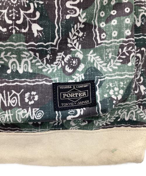 PORTER（ポーター）PORTER (ポーター) stussy (ステューシー) reyn spooner (レイン スプナー) リュック グリーン×アイボリーの古着・服飾アイテム