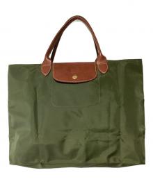 LONGCHAMP（ロンシャン）の古着「トートバッグ」｜オリーブ