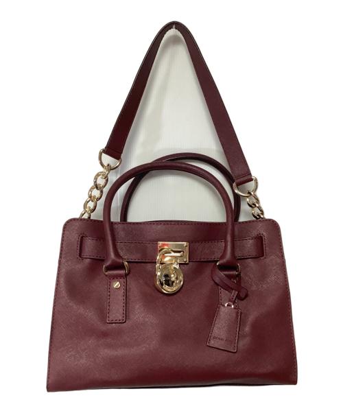 MICHAEL KORS（マイケルコース）MICHAEL KORS (マイケルコース) 2WAYバッグ ボルドーの古着・服飾アイテム