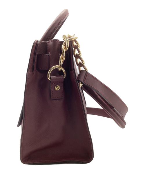 MICHAEL KORS（マイケルコース）MICHAEL KORS (マイケルコース) 2WAYバッグ ボルドーの古着・服飾アイテム