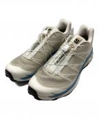SALOMONサロモン）の古着「ローカットスニーカー」｜ベージュ×ホワイト×スカイブルー