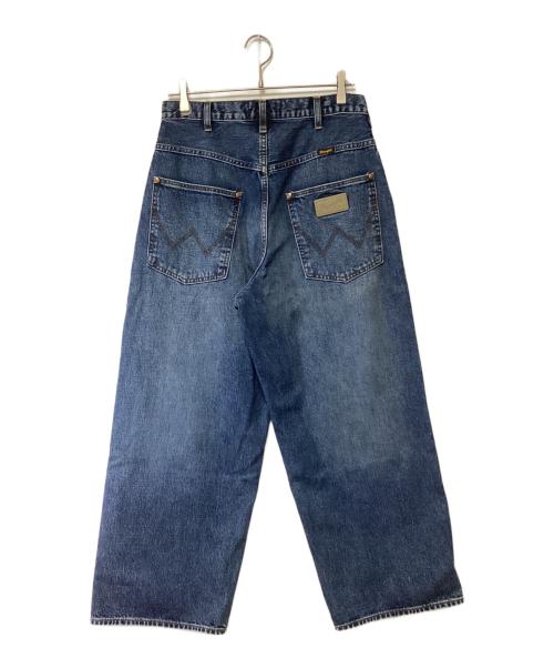 Wrangler（ラングラー）Wrangler (ラングラー) UNFOLLOW/FOLL (アンフォロー) ワイドデニムパンツ ブルー サイズ:Sの古着・服飾アイテム