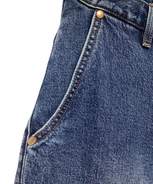 Wrangler（ラングラー）Wrangler (ラングラー) UNFOLLOW/FOLL (アンフォロー) ワイドデニムパンツ ブルー サイズ:Sの古着・服飾アイテム