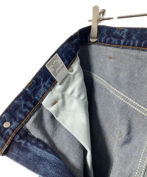 Wrangler（ラングラー）Wrangler (ラングラー) UNFOLLOW/FOLL (アンフォロー) ワイドデニムパンツ ブルー サイズ:Sの古着・服飾アイテム