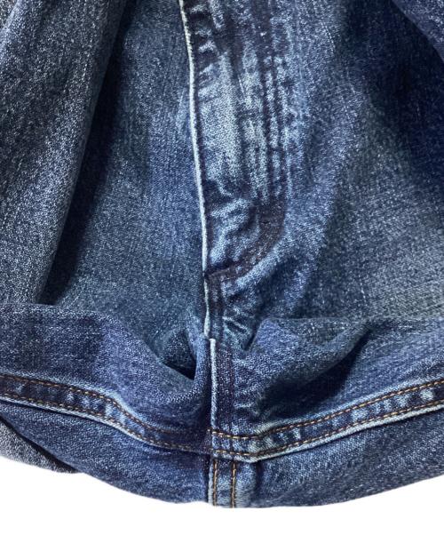 Wrangler（ラングラー）Wrangler (ラングラー) UNFOLLOW/FOLL (アンフォロー) ワイドデニムパンツ ブルー サイズ:Sの古着・服飾アイテム