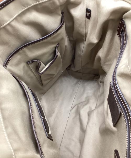 COACH（コーチ）COACH (コーチ) 2WAYトートバッグ ベージュ×ブラウンの古着・服飾アイテム