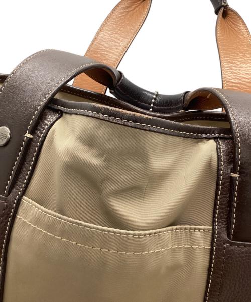 COACH（コーチ）COACH (コーチ) 2WAYトートバッグ ベージュ×ブラウンの古着・服飾アイテム