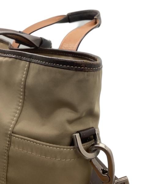 COACH（コーチ）COACH (コーチ) 2WAYトートバッグ ベージュ×ブラウンの古着・服飾アイテム