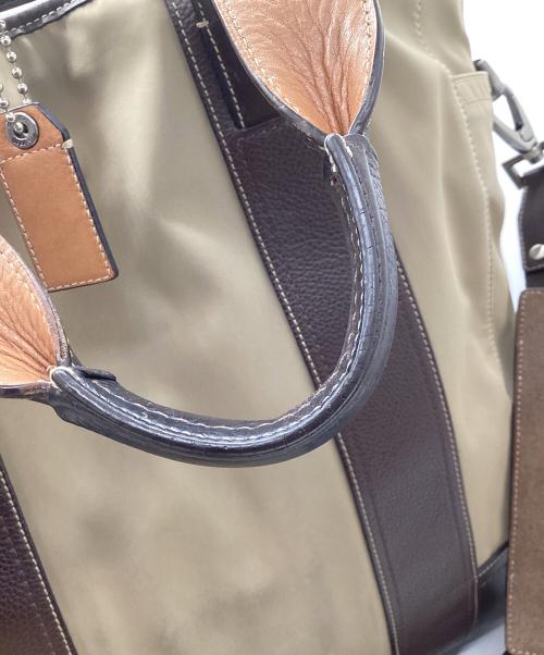COACH（コーチ）COACH (コーチ) 2WAYトートバッグ ベージュ×ブラウンの古着・服飾アイテム