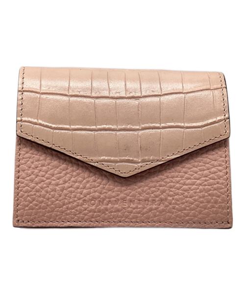 bonaventura（ボナベンチュラ）bonaventura (ボナベンチュラ) 3つ折り財布 ピンクの古着・服飾アイテム
