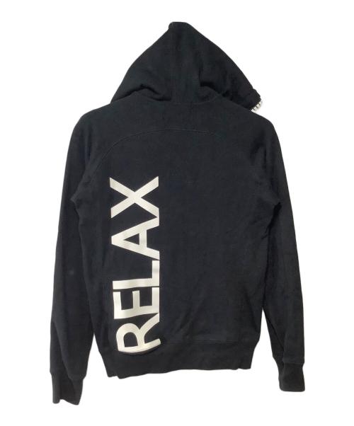 1PIU1UGUALE3 RELAX（ウノピゥウノウグァーレトレ リラックス）1PIU1UGUALE3 RELAX (ウノピゥウノウグァーレトレ リラックス) ジップパーカー ブラック サイズ:Mの古着・服飾アイテム