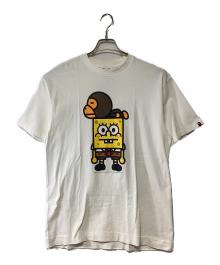 A BATHING APE×Sponge Bob（アベイシングエイプ×スポンジボブ）の古着「半袖カットソー」｜ホワイト