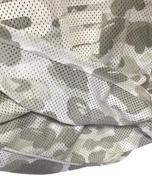 A BATHING APE（アベイシングエイプ）A BATHING APE (アベイシングエイプ) #06ゲームシャツ ホワイト×グレー サイズ:Lの古着・服飾アイテム