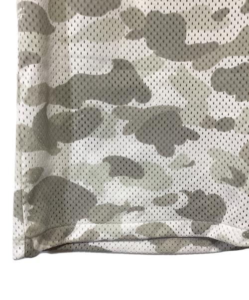 A BATHING APE（アベイシングエイプ）A BATHING APE (アベイシングエイプ) #06ゲームシャツ ホワイト×グレー サイズ:Lの古着・服飾アイテム