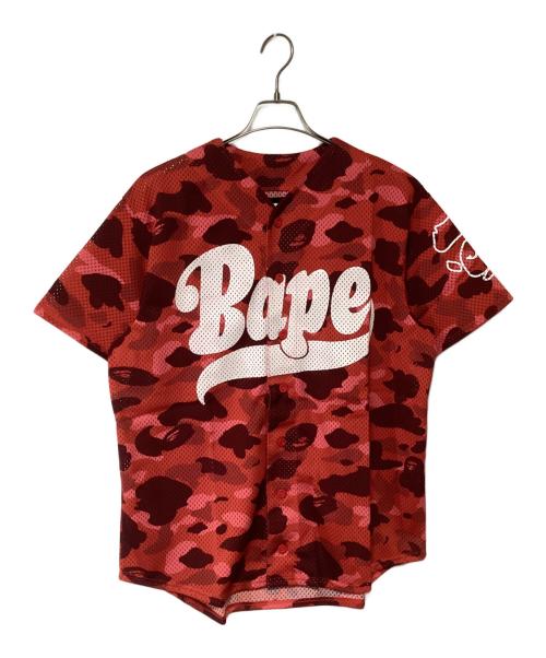 A BATHING APE（アベイシングエイプ）A BATHING APE (アベイシングエイプ) #88ゲームシャツ レッド サイズ:Mの古着・服飾アイテム