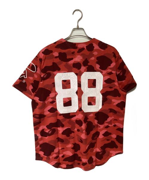 A BATHING APE（アベイシングエイプ）A BATHING APE (アベイシングエイプ) #88ゲームシャツ レッド サイズ:Mの古着・服飾アイテム