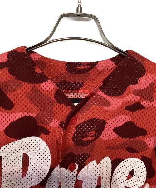 A BATHING APE（アベイシングエイプ）A BATHING APE (アベイシングエイプ) #88ゲームシャツ レッド サイズ:Mの古着・服飾アイテム