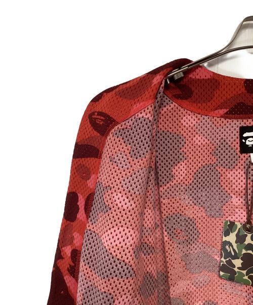 A BATHING APE（アベイシングエイプ）A BATHING APE (アベイシングエイプ) #88ゲームシャツ レッド サイズ:Mの古着・服飾アイテム
