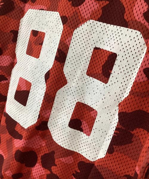 A BATHING APE（アベイシングエイプ）A BATHING APE (アベイシングエイプ) #88ゲームシャツ レッド サイズ:Mの古着・服飾アイテム