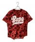 A BATHING APE（アベイシングエイプ）の古着「#88ゲームシャツ」｜レッド