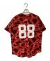 A BATHING APE (アベイシングエイプ) #88ゲームシャツ レッド サイズ:M：15000円
