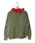 SUPREME（シュプリーム）の古着「プルオーバーパーカー」｜カーキ×レッド