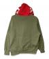 SUPREME (シュプリーム) プルオーバーパーカー カーキ×レッド サイズ:Medium：18000円